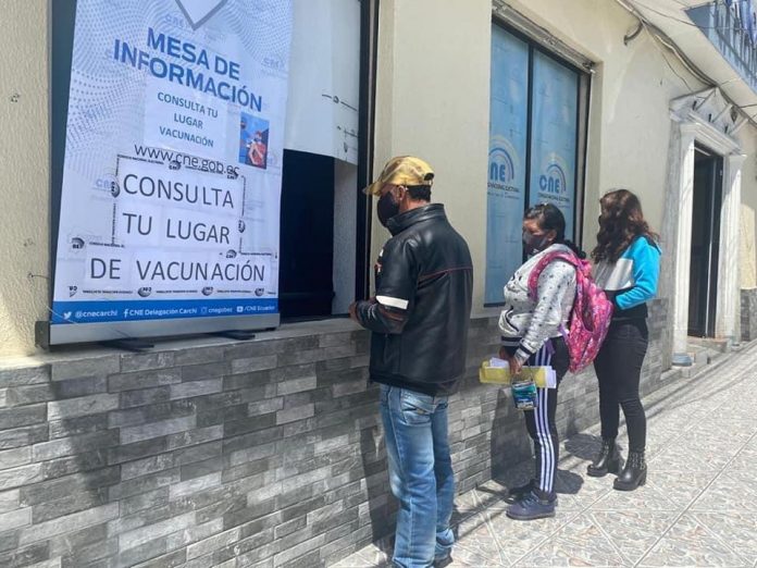 VENTANILLA PARA CONSULTAR VACUNACION EN CARCHI