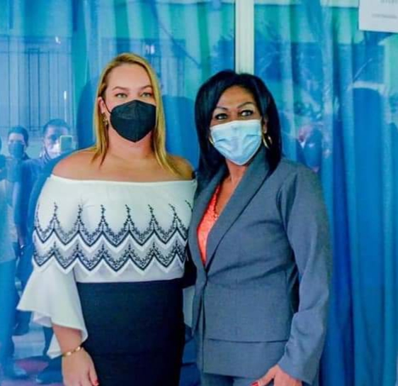 Rina Campaín, asambleísta por esmeraldas, y Tania Obando, gobernadora de la Provincia Verde.