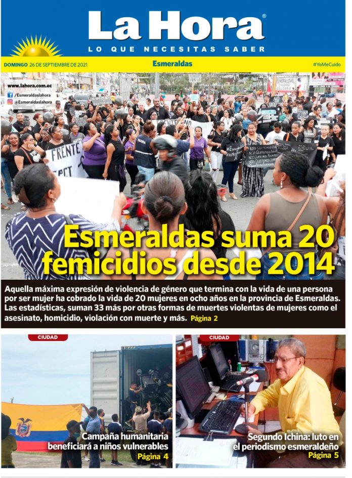 Esmeraldas, 25 de septiembre, 2021 Esmeraldas: 25 de septiembre, 2021