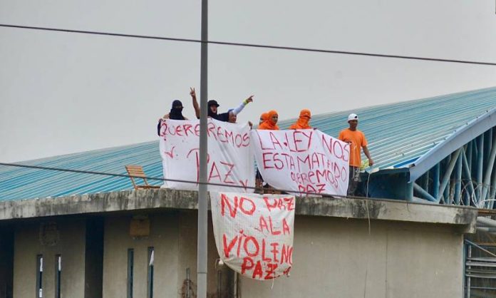 Presos en la cárcel de Guayaquil, octubre de 2021