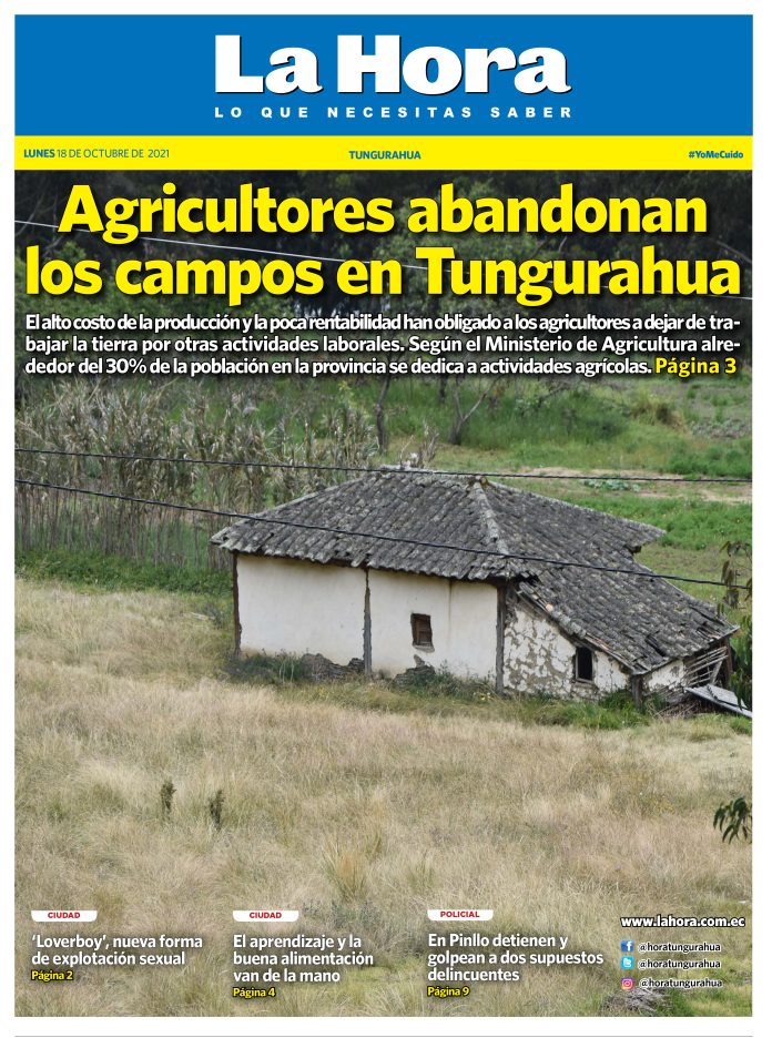 Tungurahua 18 de octubre de 2021
