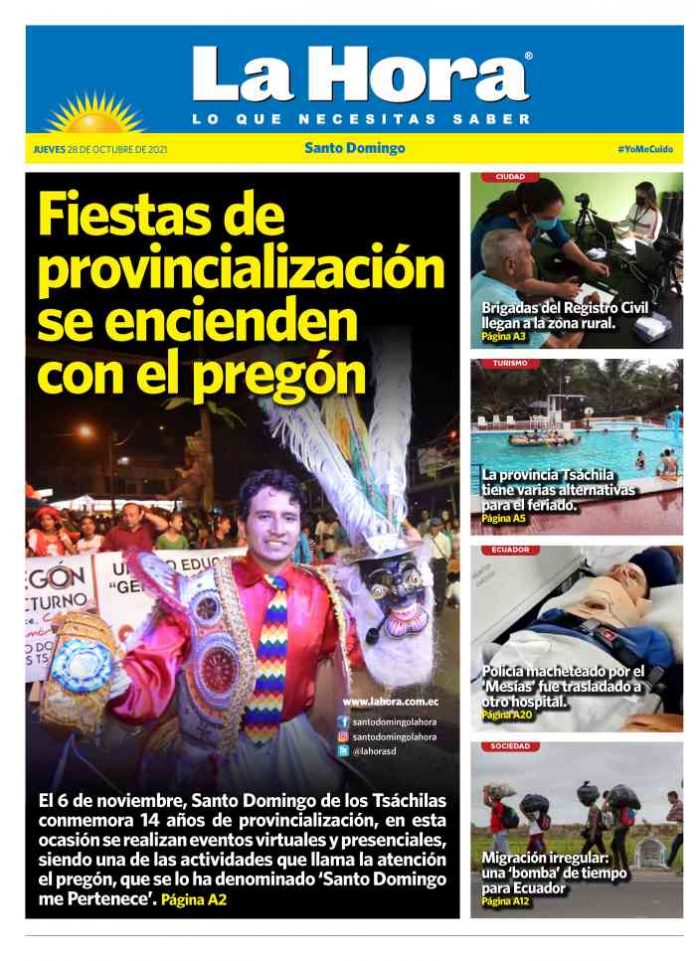 Santo Domingo 28 de octubre 2021 Santo Domingo: 28 de octubre, 2021