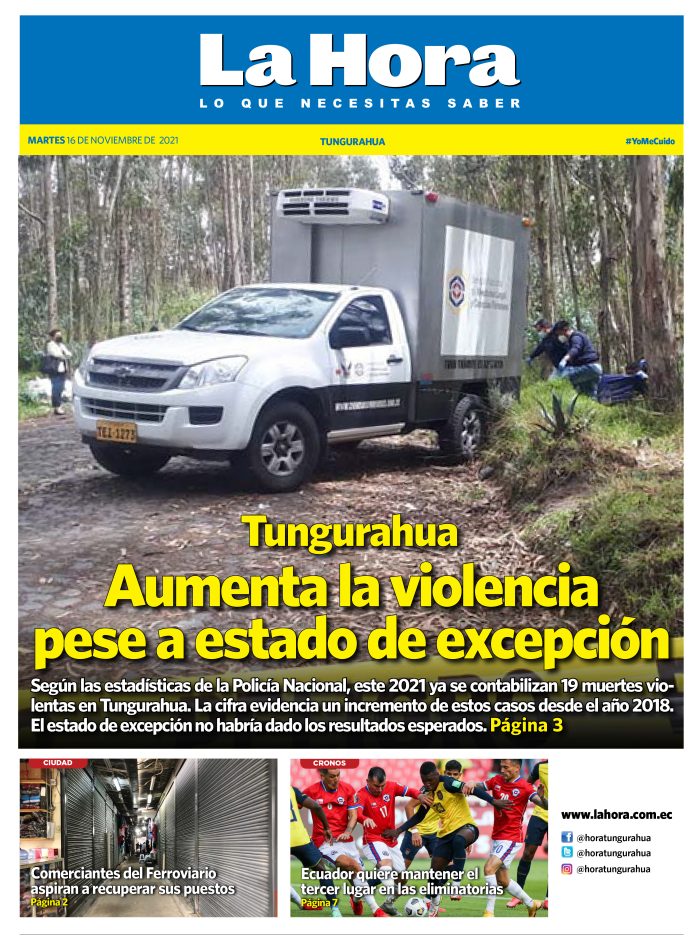 Tungurahua 16 de noviembre de 2021