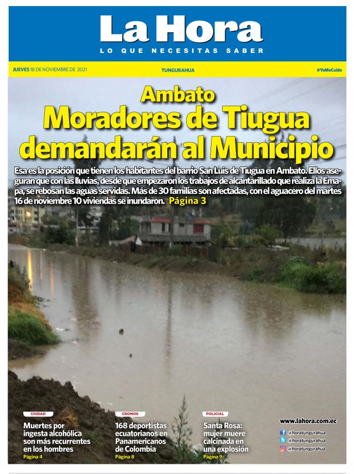 Tungurahua 18 de noviembre de 2021