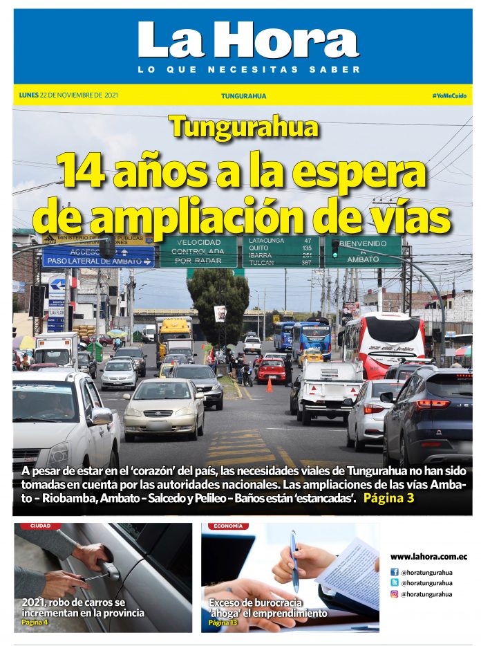 Tungurahua 22 de noviembre de 2021