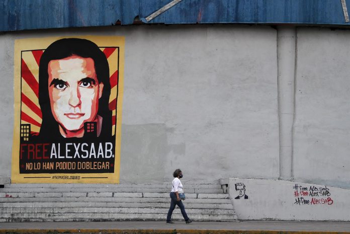 VENEZUELA. Mensajes de apoyo al empresario colombo-venezolano Alex Saab en Caracas.