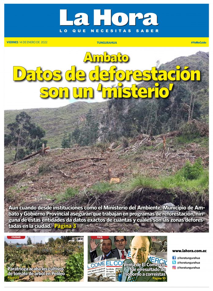 Tungurahua 14 de enero de 2022