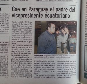 Glas Viejó fue detenido en Paraguay y extra